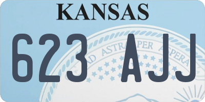 KS license plate 623AJJ
