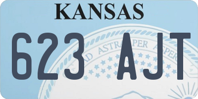 KS license plate 623AJT