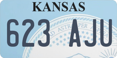 KS license plate 623AJU