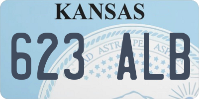 KS license plate 623ALB