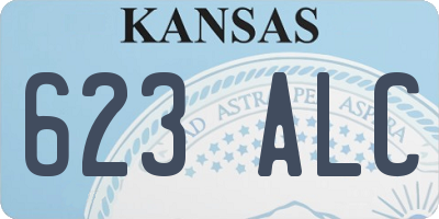KS license plate 623ALC