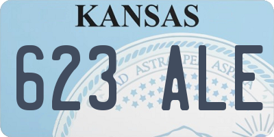 KS license plate 623ALE