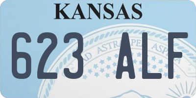 KS license plate 623ALF