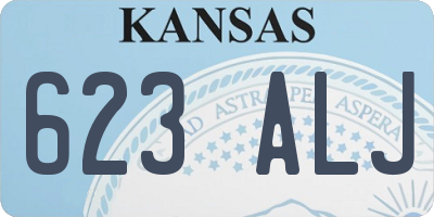 KS license plate 623ALJ