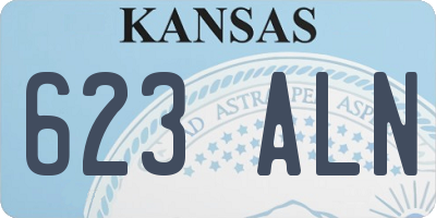 KS license plate 623ALN
