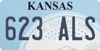 KS license plate 623ALS