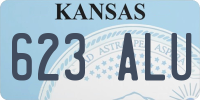 KS license plate 623ALU