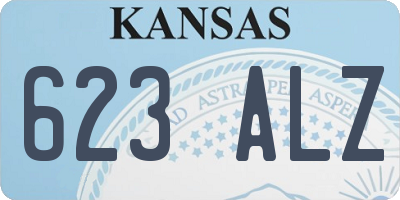 KS license plate 623ALZ