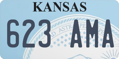 KS license plate 623AMA