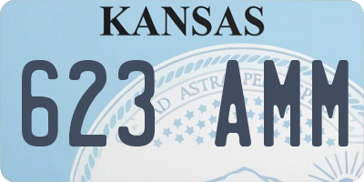 KS license plate 623AMM