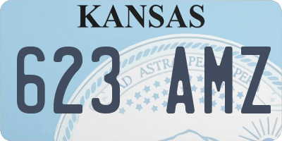 KS license plate 623AMZ