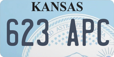 KS license plate 623APC