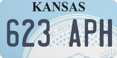 KS license plate 623APH