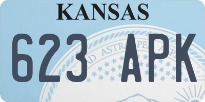 KS license plate 623APK