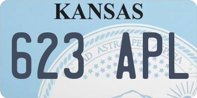 KS license plate 623APL