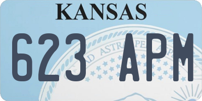 KS license plate 623APM