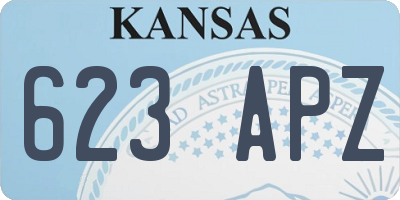 KS license plate 623APZ