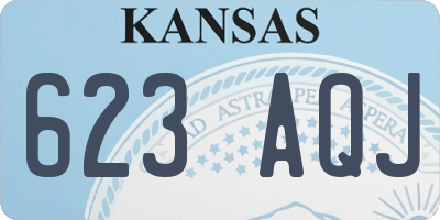 KS license plate 623AQJ