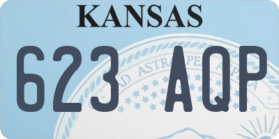 KS license plate 623AQP
