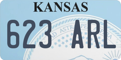 KS license plate 623ARL