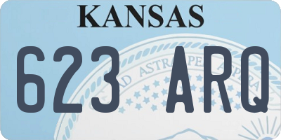 KS license plate 623ARQ