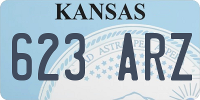 KS license plate 623ARZ