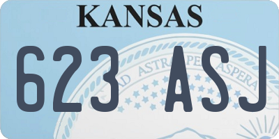KS license plate 623ASJ