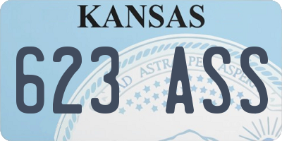 KS license plate 623ASS
