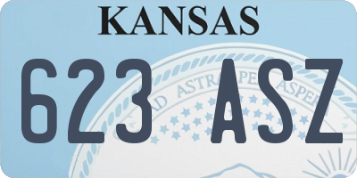 KS license plate 623ASZ