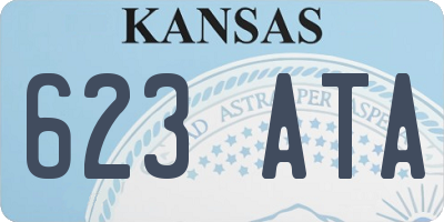 KS license plate 623ATA