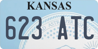 KS license plate 623ATC