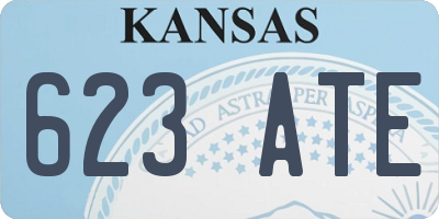 KS license plate 623ATE