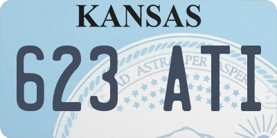KS license plate 623ATI