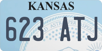 KS license plate 623ATJ