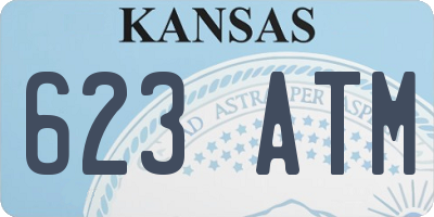 KS license plate 623ATM