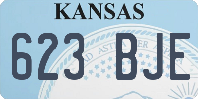 KS license plate 623BJE