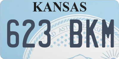 KS license plate 623BKM