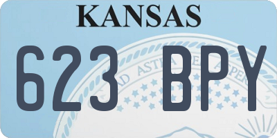 KS license plate 623BPY