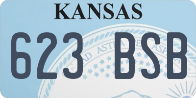KS license plate 623BSB