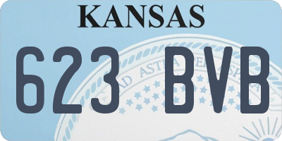 KS license plate 623BVB
