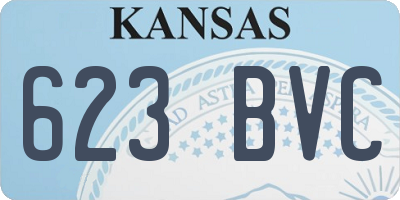 KS license plate 623BVC