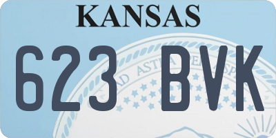 KS license plate 623BVK