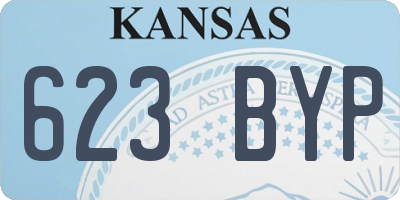 KS license plate 623BYP
