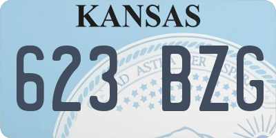 KS license plate 623BZG