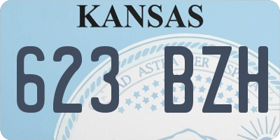 KS license plate 623BZH