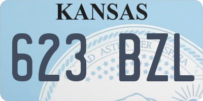 KS license plate 623BZL