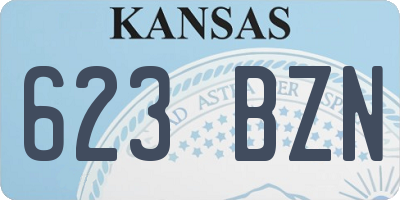 KS license plate 623BZN