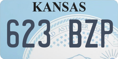 KS license plate 623BZP