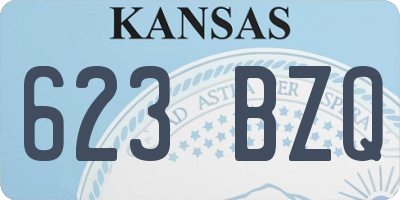 KS license plate 623BZQ