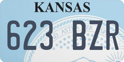 KS license plate 623BZR